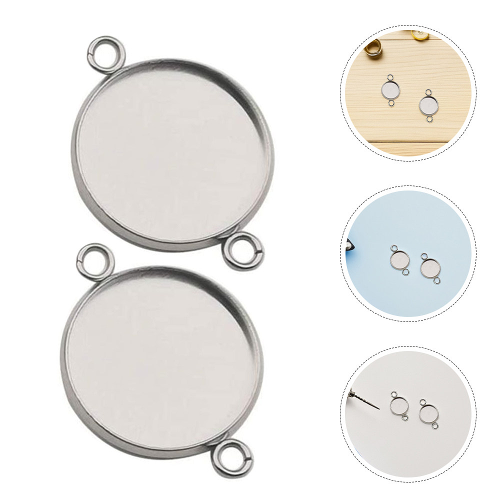 20 Pcs Bracelet Cabochon Conne - Bezels Set Pendant ulasan dan harga