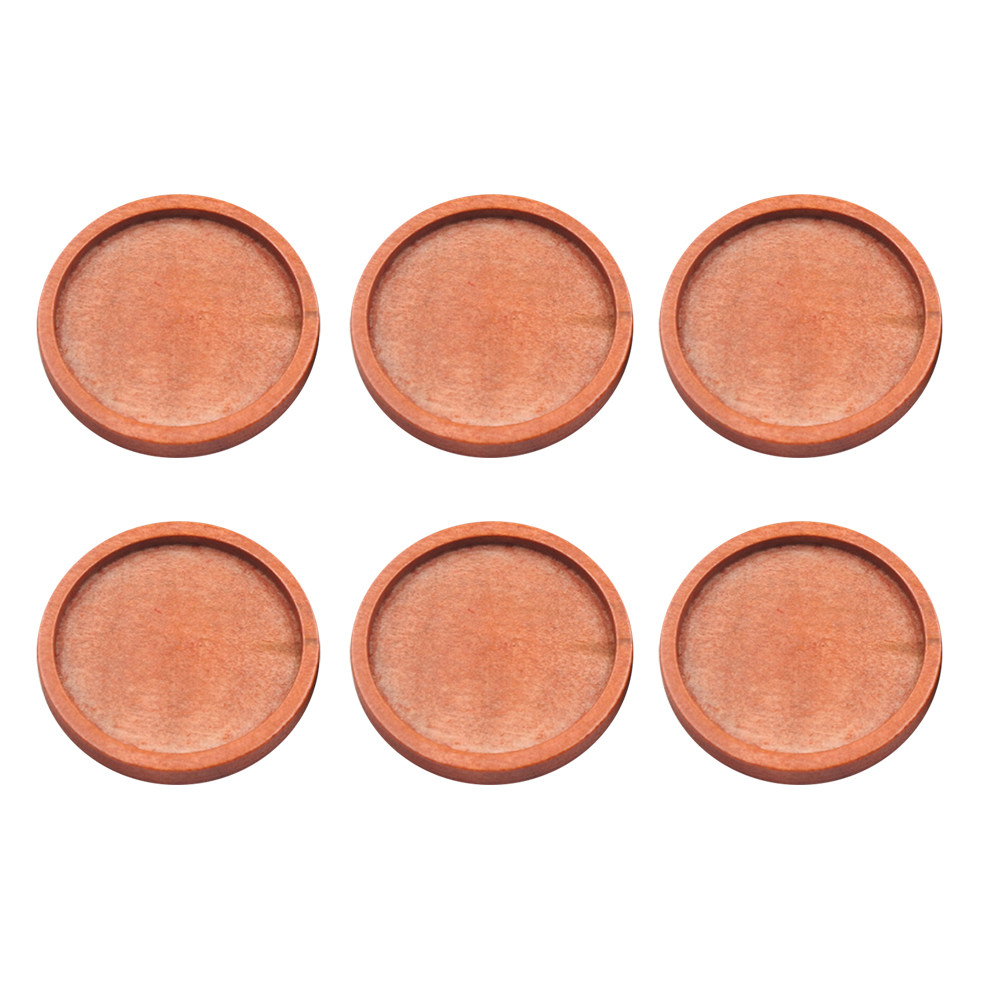 20Pcs Round Wood Jewelry Trays - Resin Crafts Diy ulasan dan harga