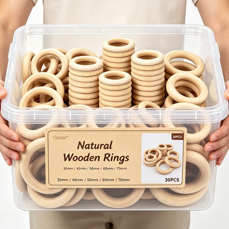 Unfinished Wood Rings Smooth N - Wood Ring Blank ulasan dan harga